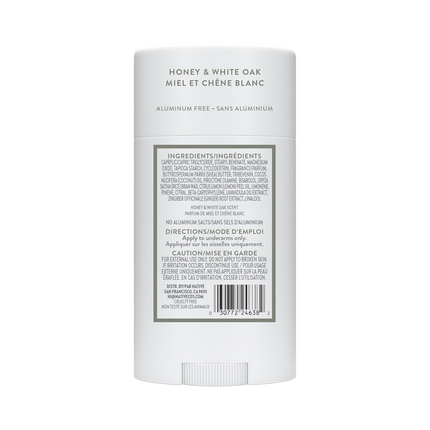 NATIVE - Aluminum Free Deodorant, Honey & White Oak | 75 g
