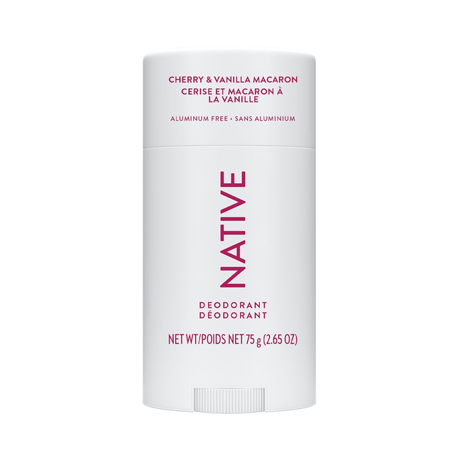 NATIVE - Aluminum Free Deodorant, Cherry & Vanilla Macaron | 75 g