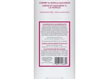 NATIVE - Aluminum Free Deodorant, Cherry & Vanilla Macaron | 75 g