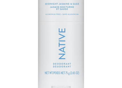 NATIVE - Aluminum Free Deodorant, Midnight Jasmine & Sage | 75 g