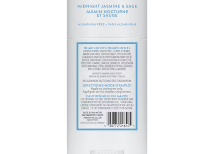 NATIVE - Aluminum Free Deodorant, Midnight Jasmine & Sage | 75 g