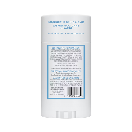 NATIVE - Aluminum Free Deodorant, Midnight Jasmine & Sage | 75 g