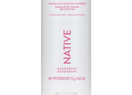 NATIVE - Aluminum Free Deodorant, Vanilla & Cactus Flower | 75 g