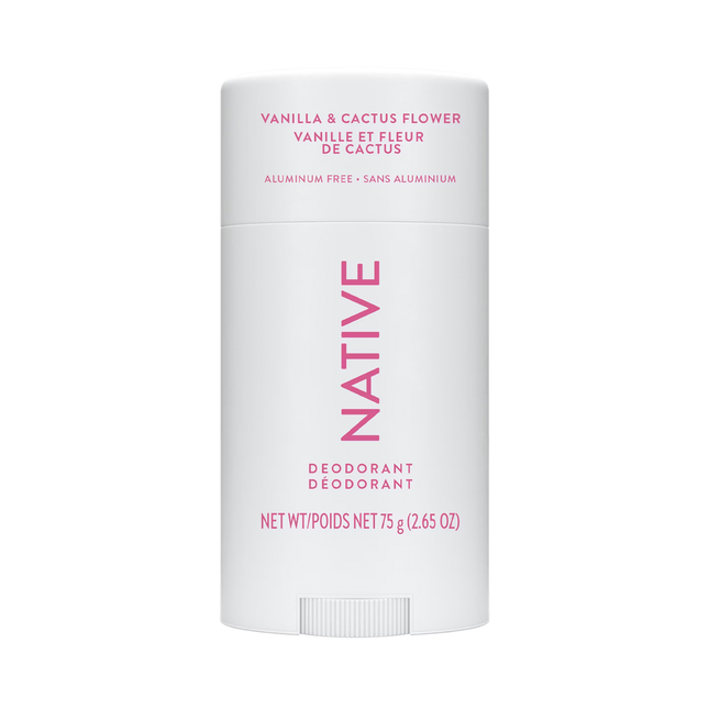 NATIVE - Aluminum Free Deodorant, Vanilla & Cactus Flower | 75 g