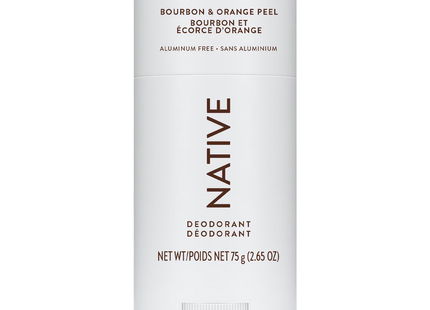NATIVE - Aluminum Free Deodorant, Bourbon & Orange Peel | 75 g
