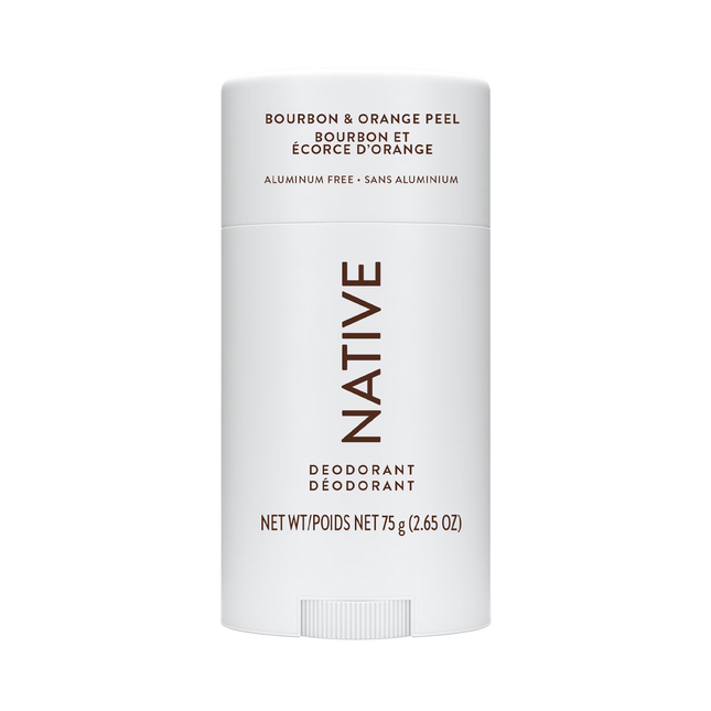 NATIVE - Aluminum Free Deodorant, Bourbon & Orange Peel | 75 g