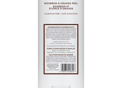 NATIVE - Aluminum Free Deodorant, Bourbon & Orange Peel | 75 g
