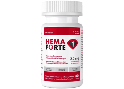 Hema Forte - Iron Polypeptide 35 mg | 30 Capsules