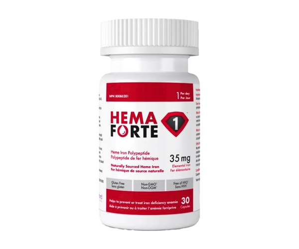 Hema Forte - Iron Polypeptide 35 mg | 30 Capsules – White Cross E-Store