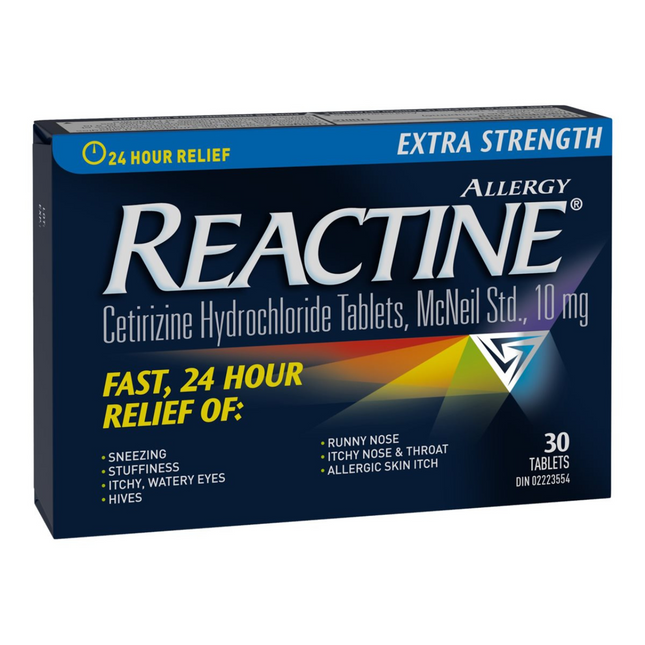 Reactine - Extra Strength Allergy Relief Tablets | 30 Tablets
