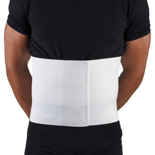 OTC - Ceinture postopératoire élastique blanche pour homme de 23 cm