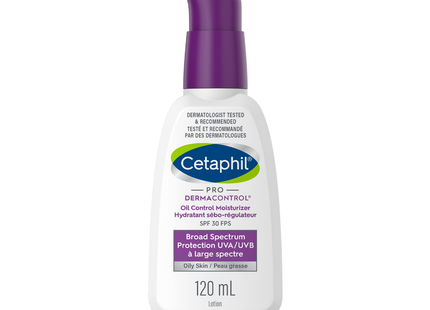 Cetaphil PRO - DermaControl - Hydratant anti-huile - SPF 30 | 120 ml