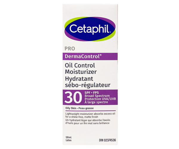 Cetaphil PRO - DermaControl Oil Control Moisturizer SPF 30 | 120 mL ...