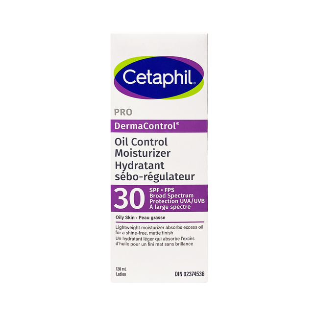 Cetaphil PRO - DermaControl Crème hydratante régulatrice de sébum FPS 30 | 120 ml