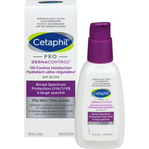 Cetaphil PRO - DermaControl - Hydratant anti-huile - SPF 30 | 120 ml