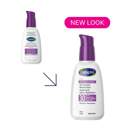 Cetaphil PRO - DermaControl Crème hydratante régulatrice de sébum FPS 30 | 120 ml