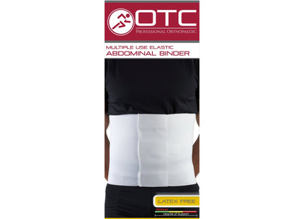 OTC - Ceinture abdominale élastique blanche de 10 po