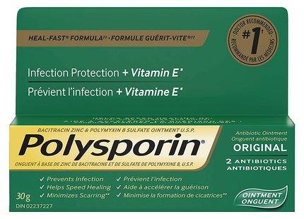 Polysporin - Original Infection Protection + Vitamin E Ointment | 15 - 30g