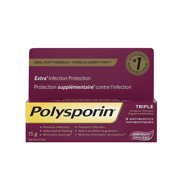 Polysporin - Triple Antibiotique - Pommade de protection supplémentaire contre les infections | 15 - 30g