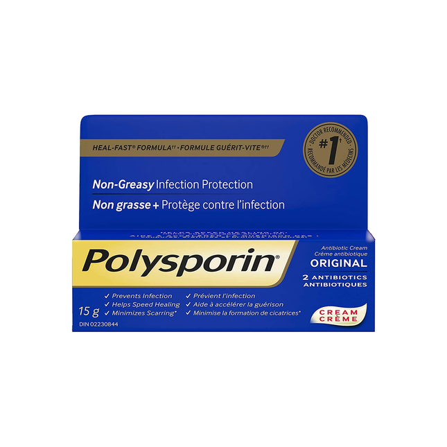 Polysporin - Crème de protection contre les infections non grasse | 15 - 30g