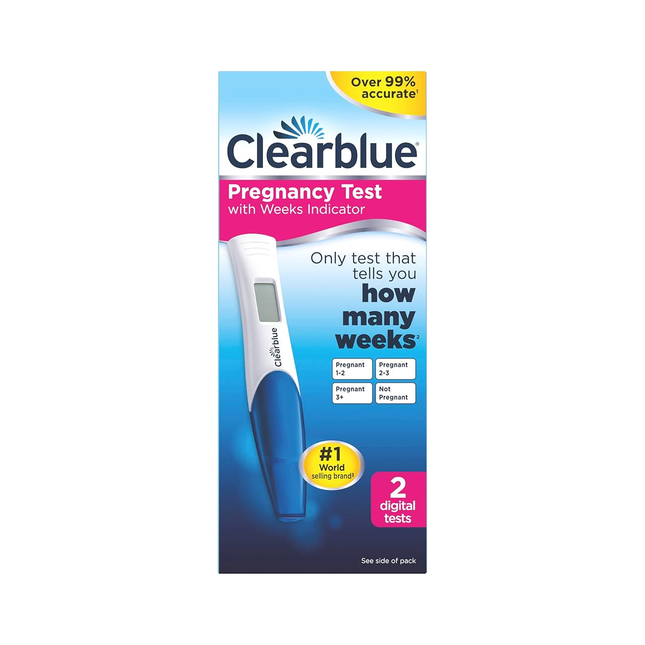 Clearblue - Tests de grossesse avec indicateur de semaines | 2 tests numériques