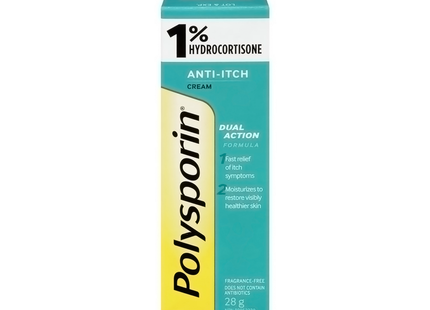 Crème anti-démangeaisons Polysporin 1% Hydrocortisone | 28g