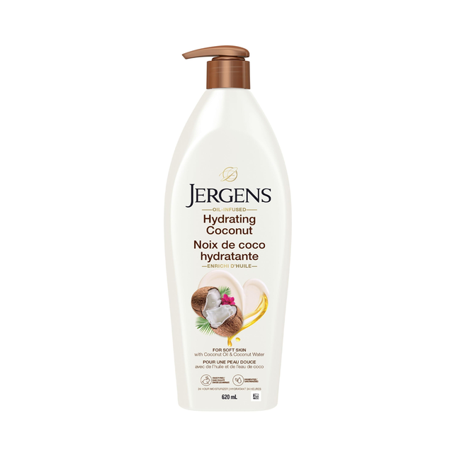 Jergens - Oil-Infused Hydrating Coconut Body Lotion For Soft Skin | 620 mL