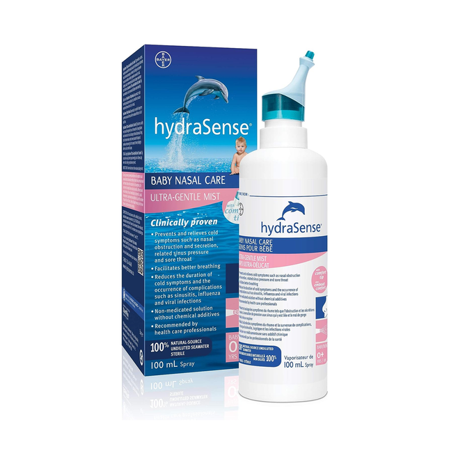 HydraSense - Soins nasaux pour bébé - Brume ultra-douce avec embout confort | 100 ml