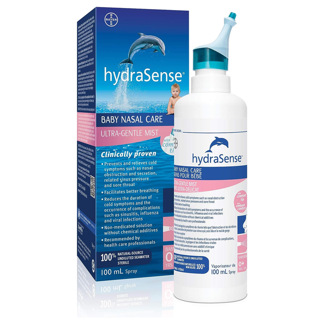 HydraSense - Soins nasaux pour bébé - Brume ultra-douce avec embout confort | 100 ml