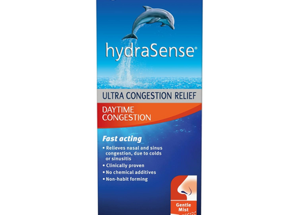 HydraSense - Fast Acting Ultra Relief For Daytime Congestion - Gentle Mist | 100ml Spray