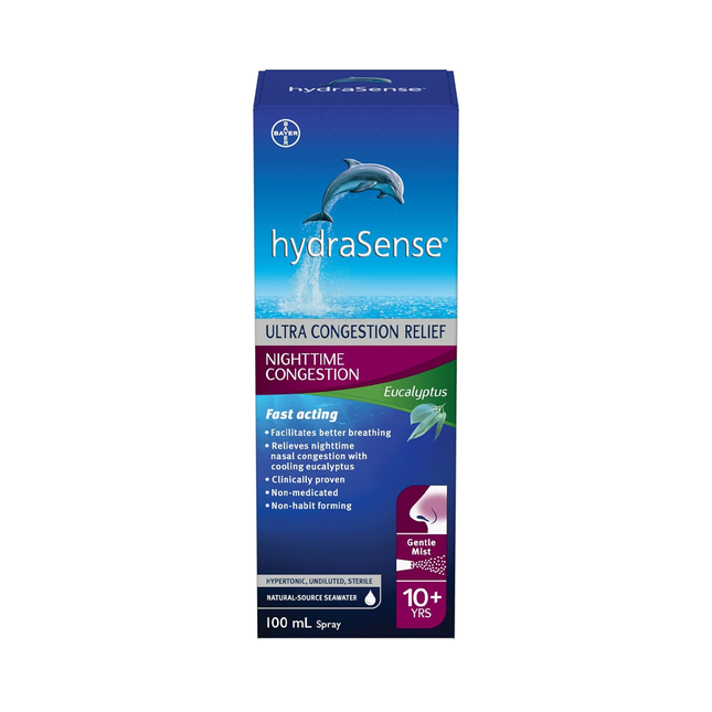 HydraSense - Nighttime Fast Acting Ultra Congestion Relief, Eucalyptus | 100 mL
