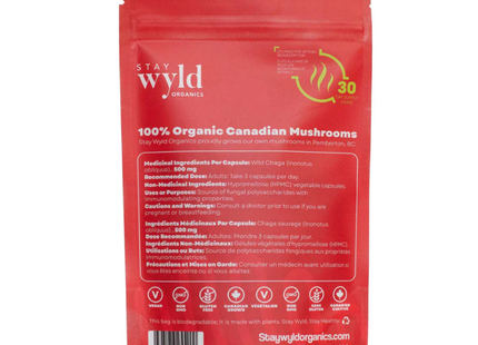Stay Wyld Organics - Chaga Be Well | 90 gélules