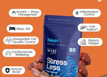 Stay Wyld Organics - Reishi Stress Less | 90 Capsules