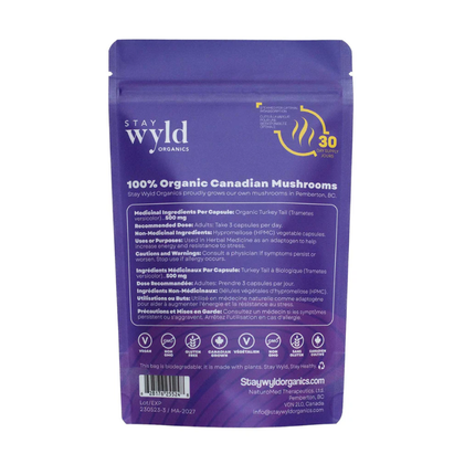 Stay Wyld Organics - Turkey Tail Body Guard | 90 Capsules