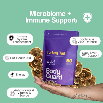 Stay Wyld Organics - Turkey Tail Body Guard | 90 Capsules
