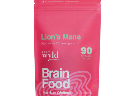 Stay Wyld Organics - Lion's Mane Brain Food | 90 Capsules