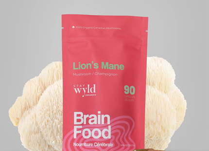 Stay Wyld Organics - Lion's Mane Brain Food | 90 Capsules