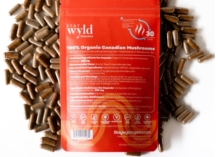 Stay Wyld Organics - Cordyceps Power Up | 90 Capsules
