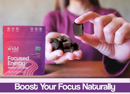 Stay Wyld - Focused Energy Mushroom Gummies | 30 Gummies