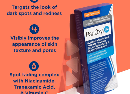 Panoxyl - Patchs éclaircissants pour imperfections | 16 patchs transparents