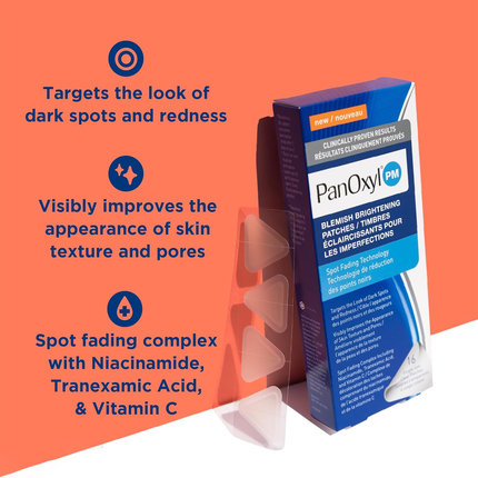 Panoxyl - Patchs éclaircissants pour imperfections | 16 patchs transparents