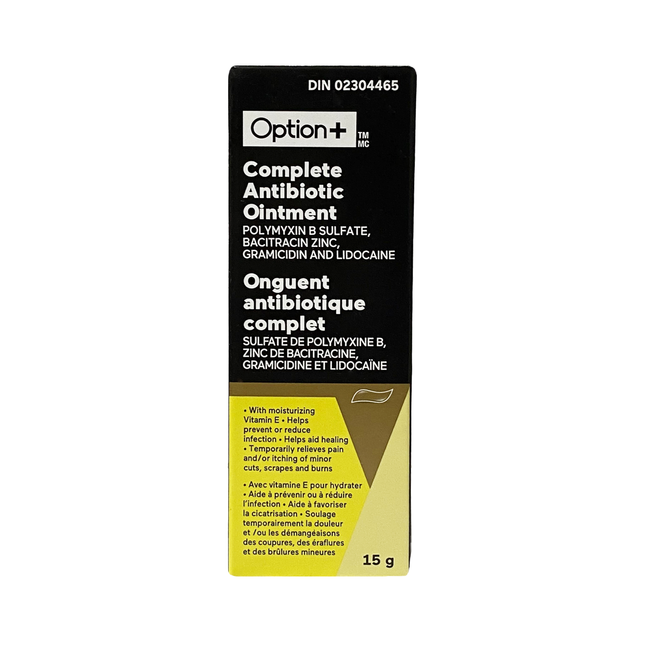 Option+ Complete Antibiotic Ointment | 15 g