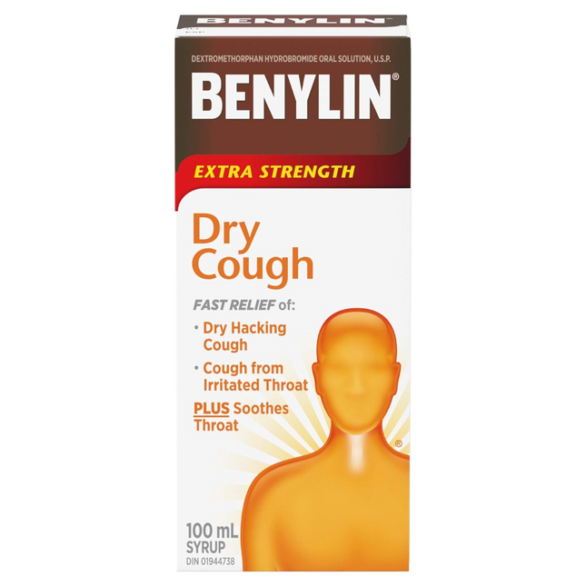Benylin - Extra Strength Dry Cough Syrup | 100 ml