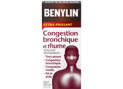 Benylin - Sirop extra fort contre la toux et la congestion thoracique | 250 ml