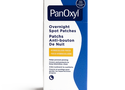 PanOxyl PM - Patchs hydrocolloïdes de nuit | 40 patchs clairs