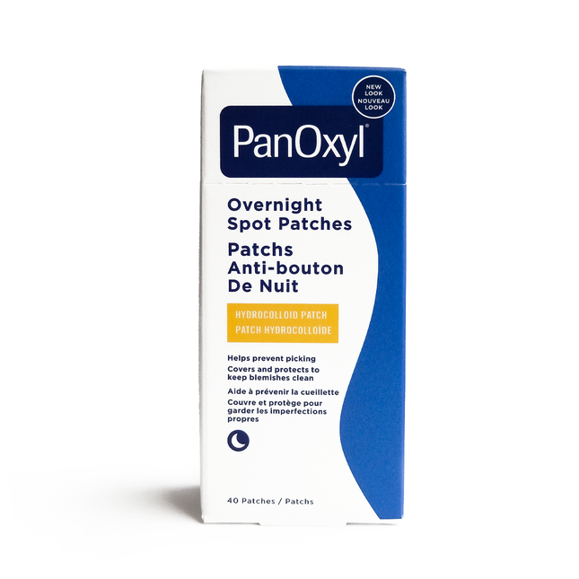 PanOxyl PM - Patchs hydrocolloïdes de nuit | 40 patchs clairs