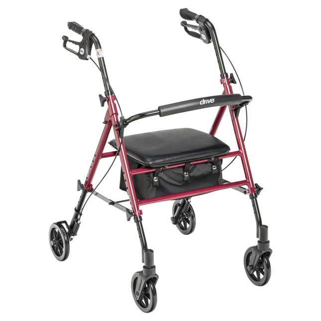 Drive - Adjustable Height Rollator, 6" Casters