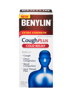 Benylin Extra Strength Cough Plus Cold Relief Syrup | 250 ml