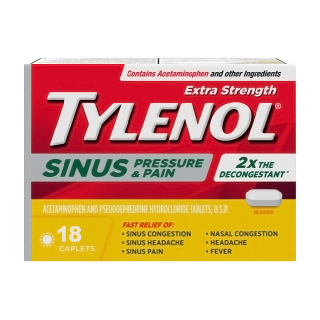 Tylenol - Sinus Pressure & Pain | 18 Caplets
