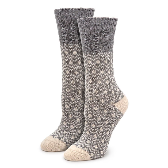 Simon Chang - Women's Crew Socks with Wool – Shoe Size 6-10